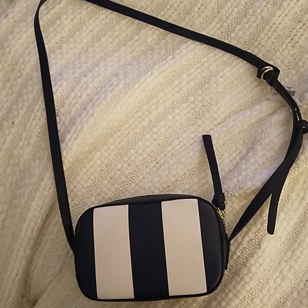 Gap blue white striped small purse NWT nautical